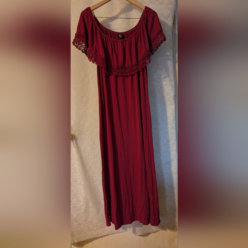 CalStyle BOHO MAXI Dress Sz.‎ XL Red